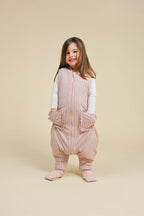 Pijama Manta con Calcetines Antideslizantes 2.5 TOG.-  Navy & Pink Stripes