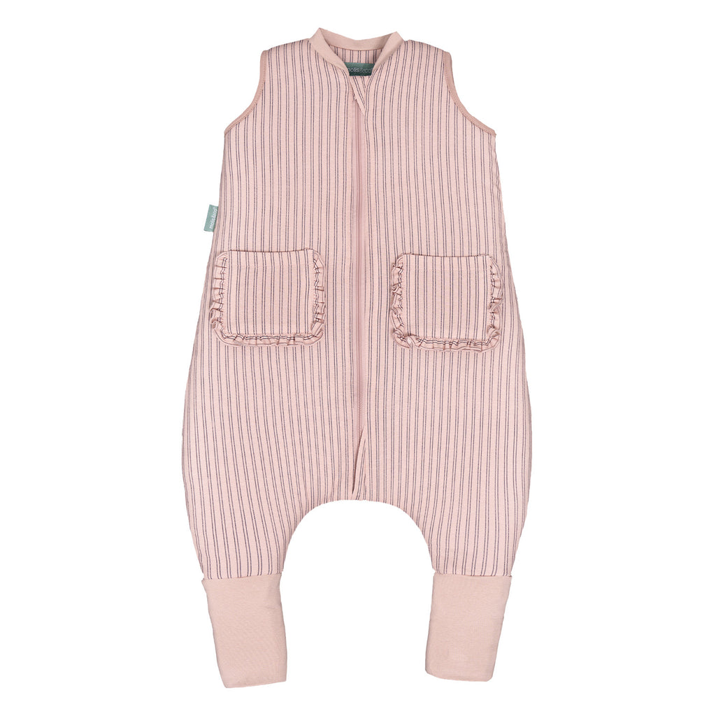 Pijama Manta con Calcetines Antideslizantes 2.5 TOG.-  Navy & Pink Stripes