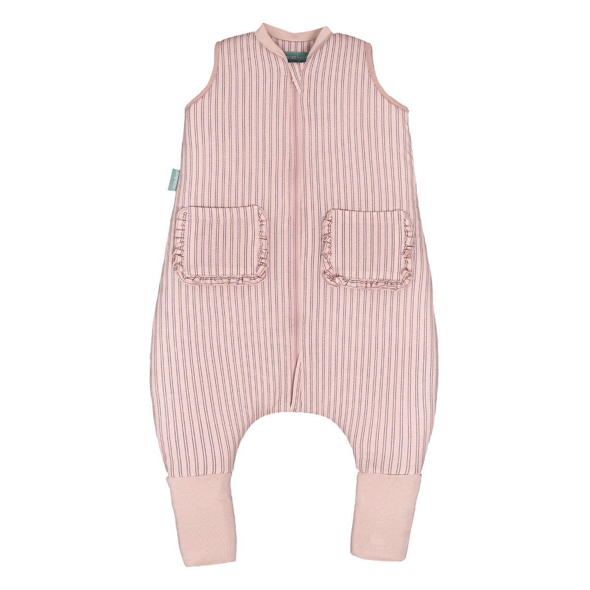 Pijama Manta con Calcetines Antideslizantes 2.5 TOG.-  Navy & Pink Stripes